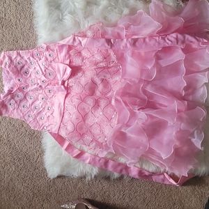 Fancy pink dress for girls.